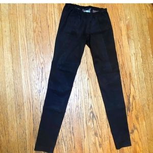 Gary Graham suede leggings.Genuine leather size 8. New.
